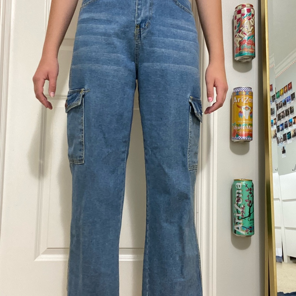 baggy cargo jeans